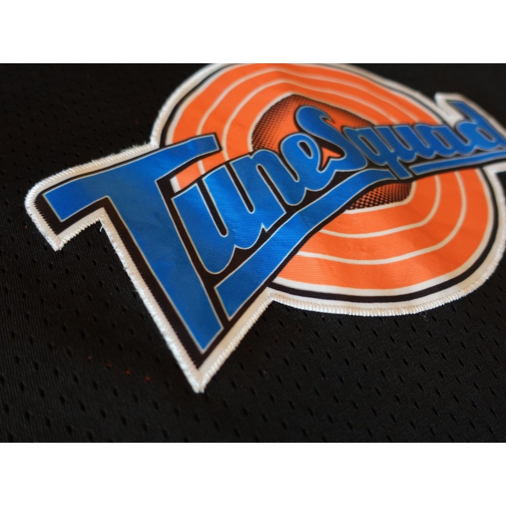 Vintage Michael Jordan Space Jam Tune Squad Black Jersey Stitched Kids XL 23 - Picture 7 of 13